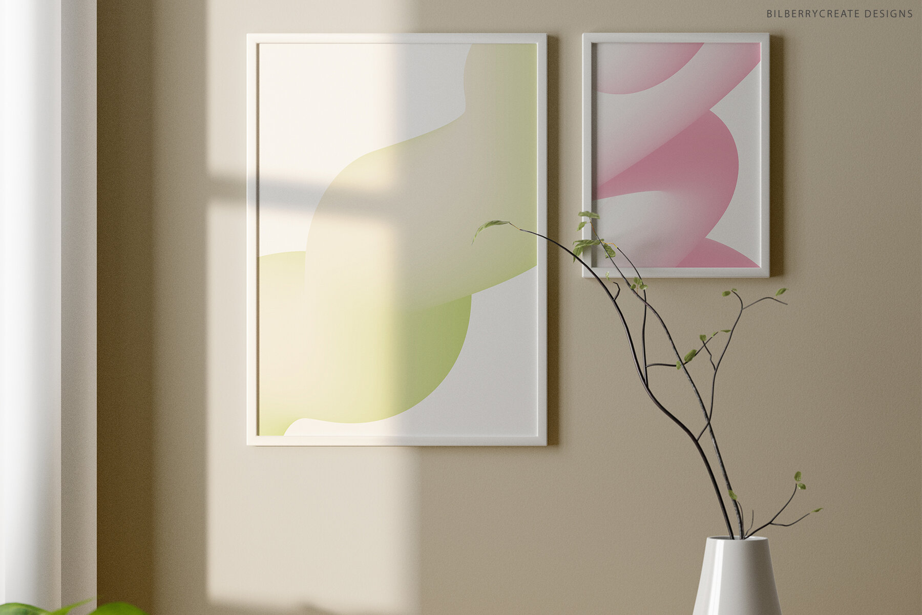 Pastel Abstract Forms 3D Gradient Shapes 7