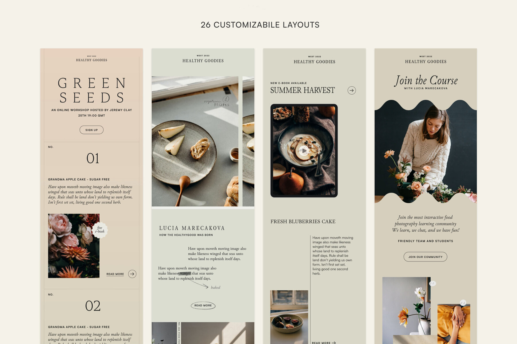 Thyme Newsletter Templates   Canva 2