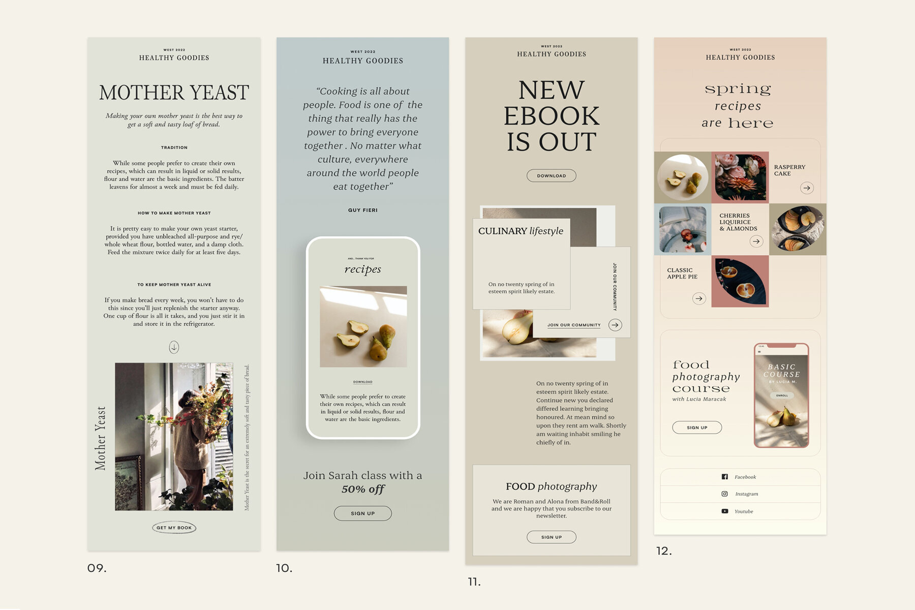 Thyme Newsletter Templates   Canva 5