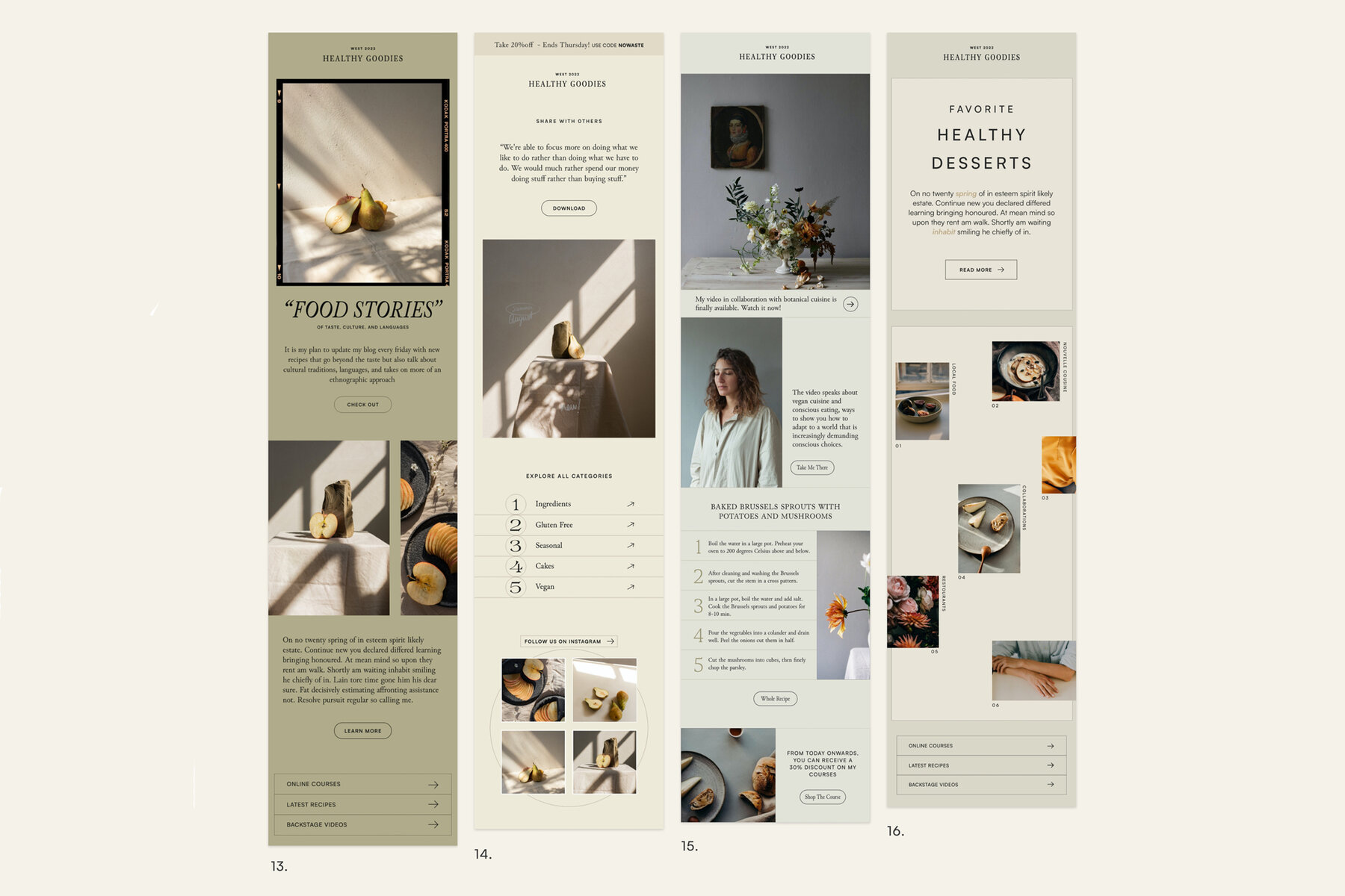 Thyme Newsletter Templates   Canva 6