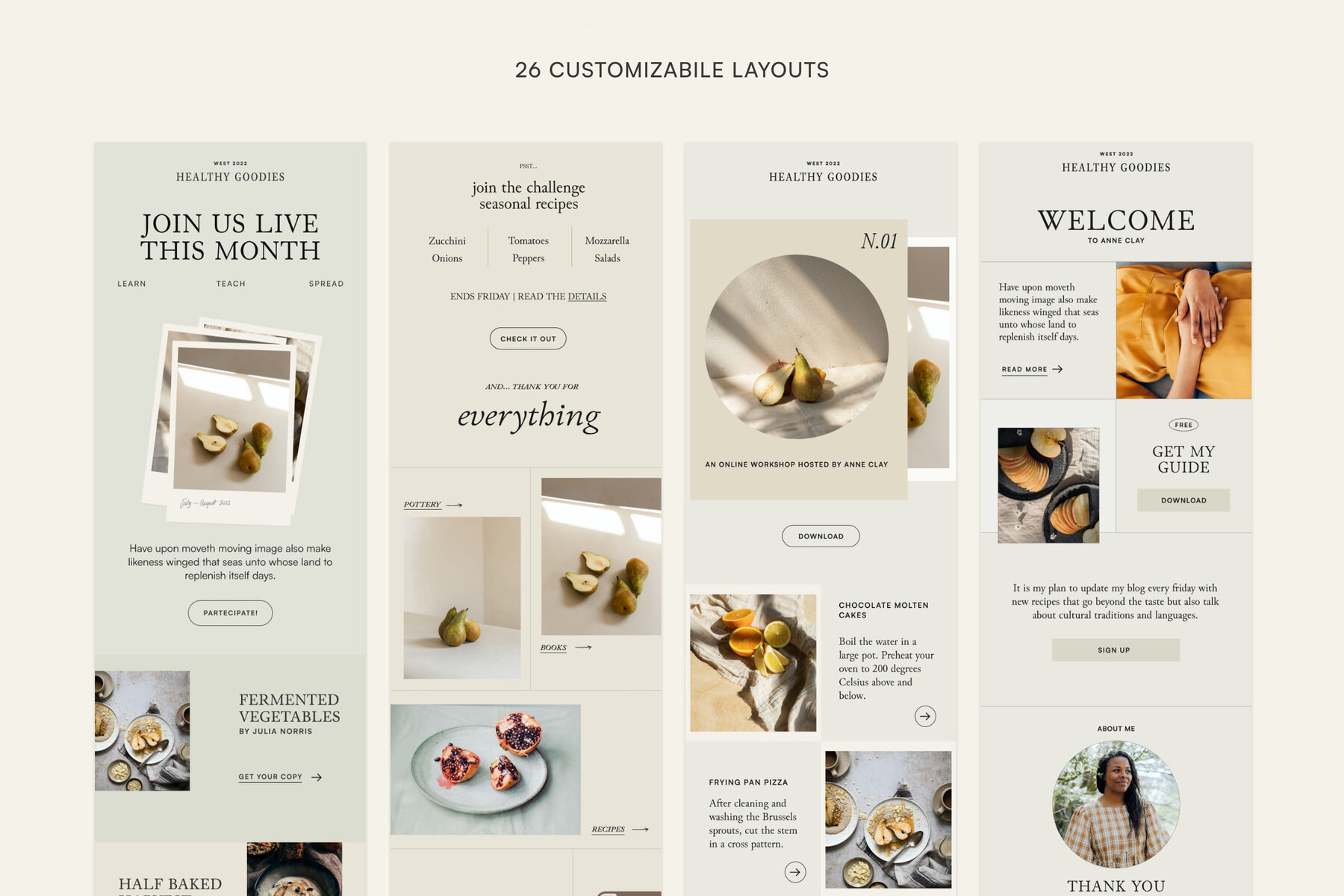 Thyme Newsletter Templates   Canva 7