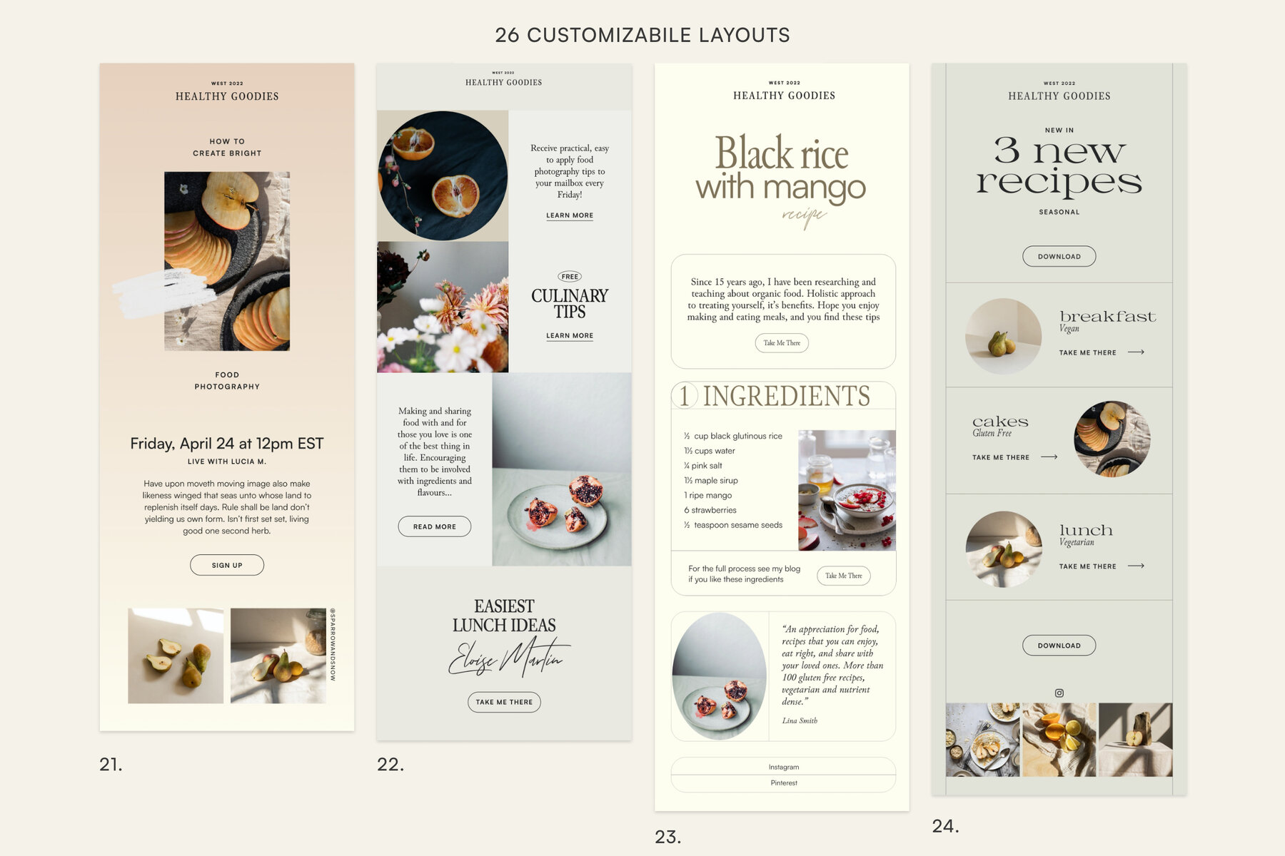 Thyme Newsletter Templates   Canva 8