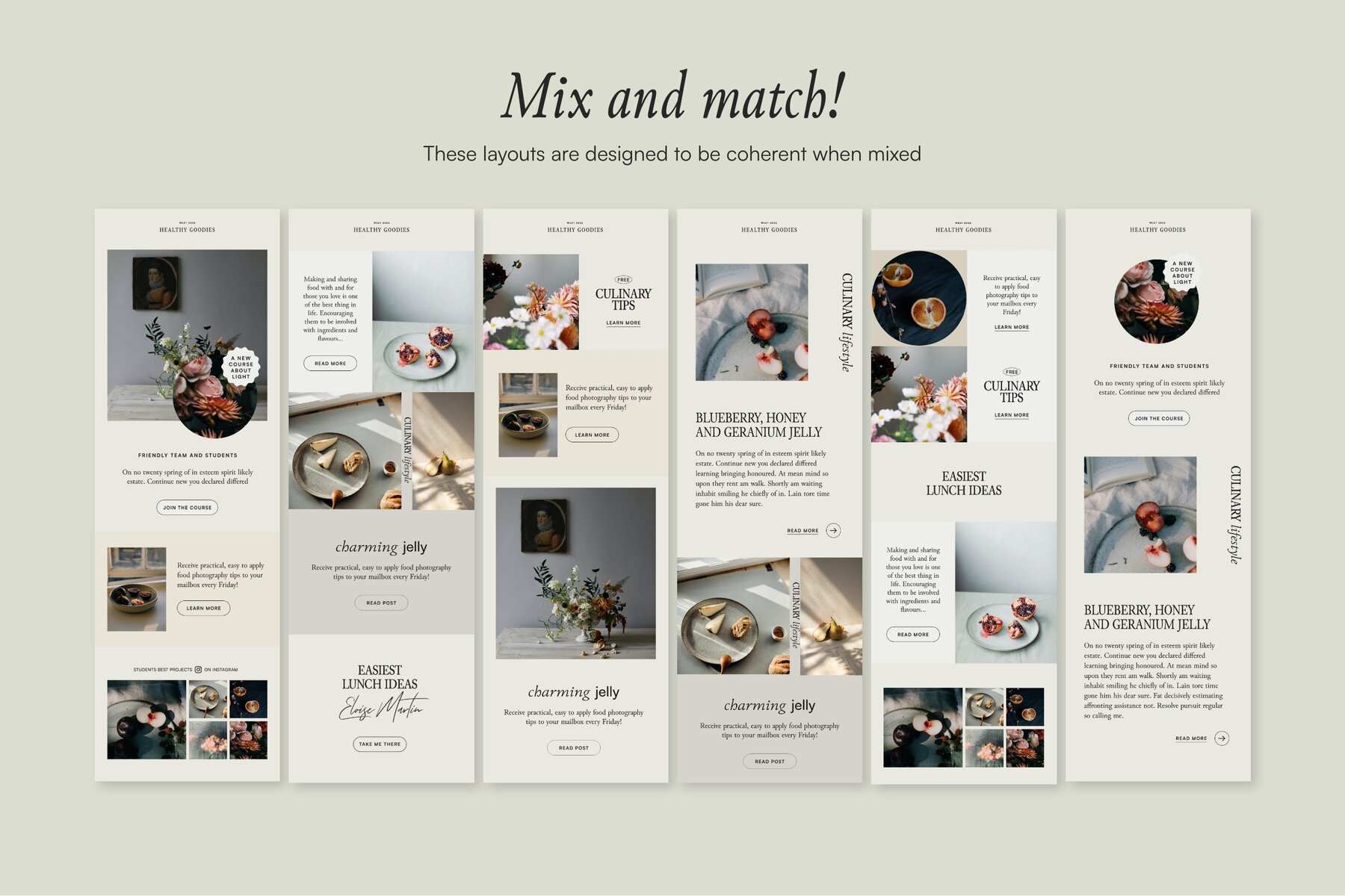 Thyme Newsletter Templates   Canva 12