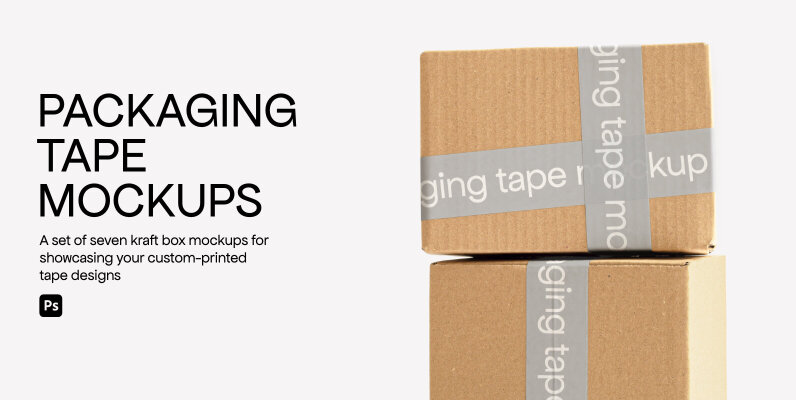 Packaging Tape Mockup