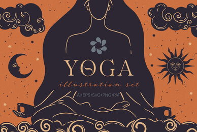 Yoga Illustration Vector Set