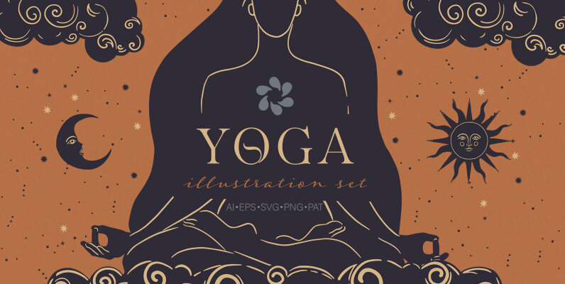 Yoga Illustration Vector Set