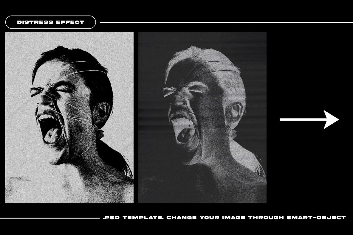 Distress Effect   Photo Template 2