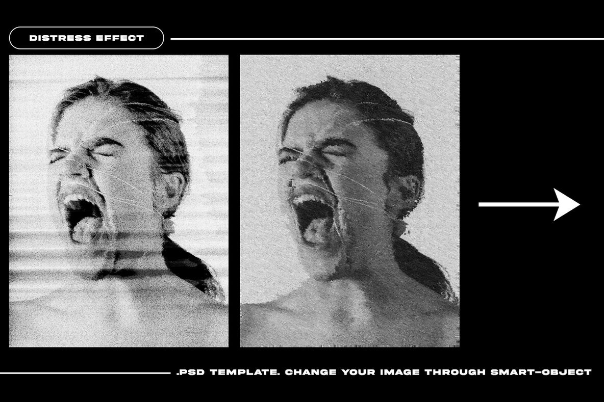 Distress Effect   Photo Template 5