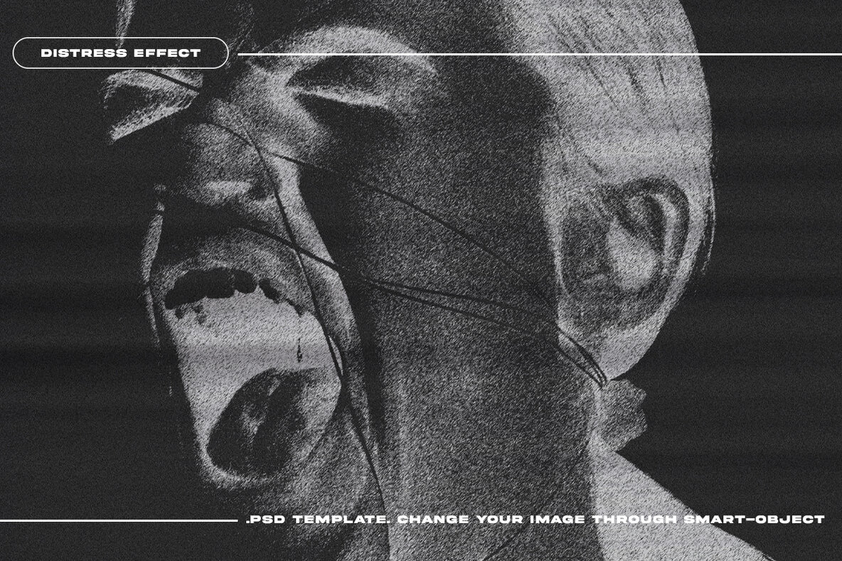 Distress Effect   Photo Template 6