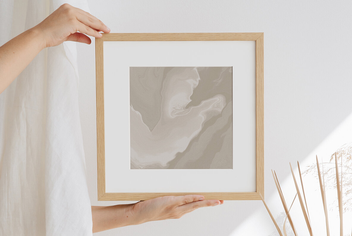 Beige Liquid Marble Backgrounds 7