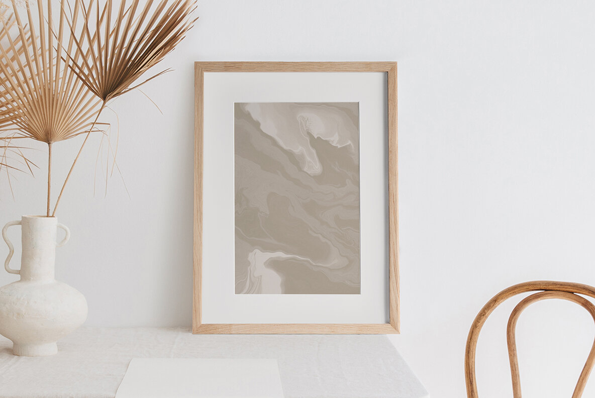 Beige Liquid Marble Backgrounds 15