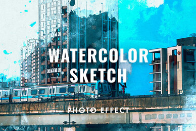 Watercolor Sketch Photo Effect