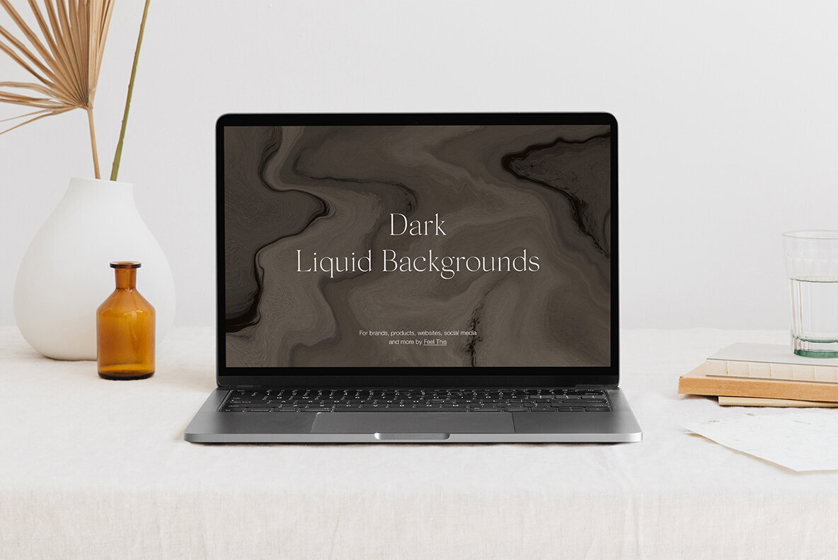 Dark Liquid Marble Backgrounds 3