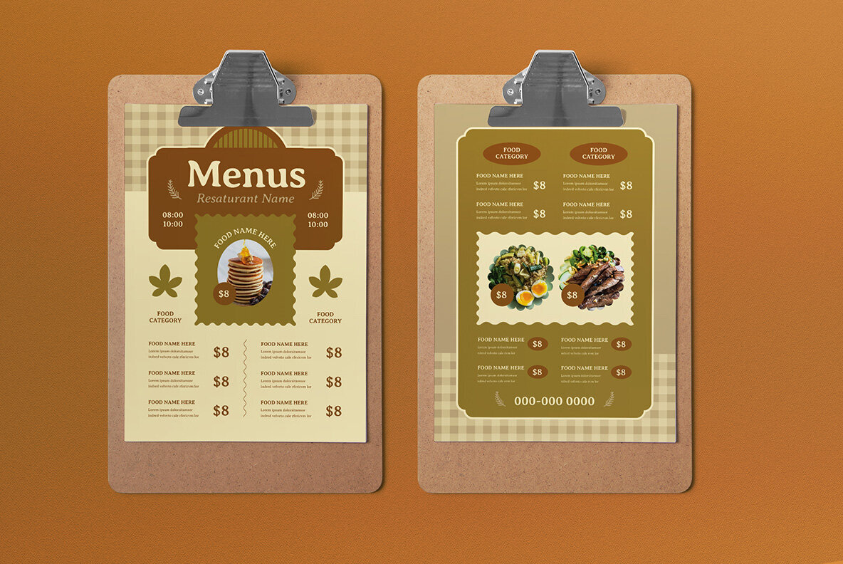 Brown Flat Design Autumn Food Menu 2