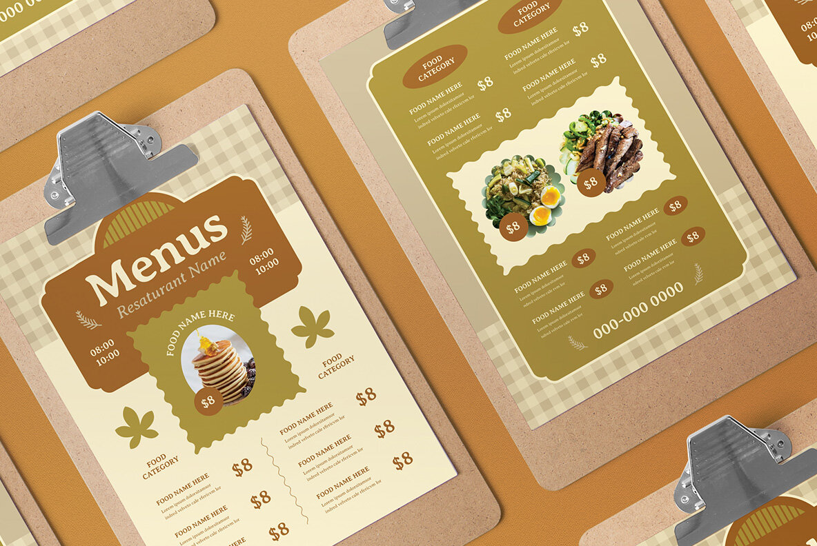 Brown Flat Design Autumn Food Menu 4