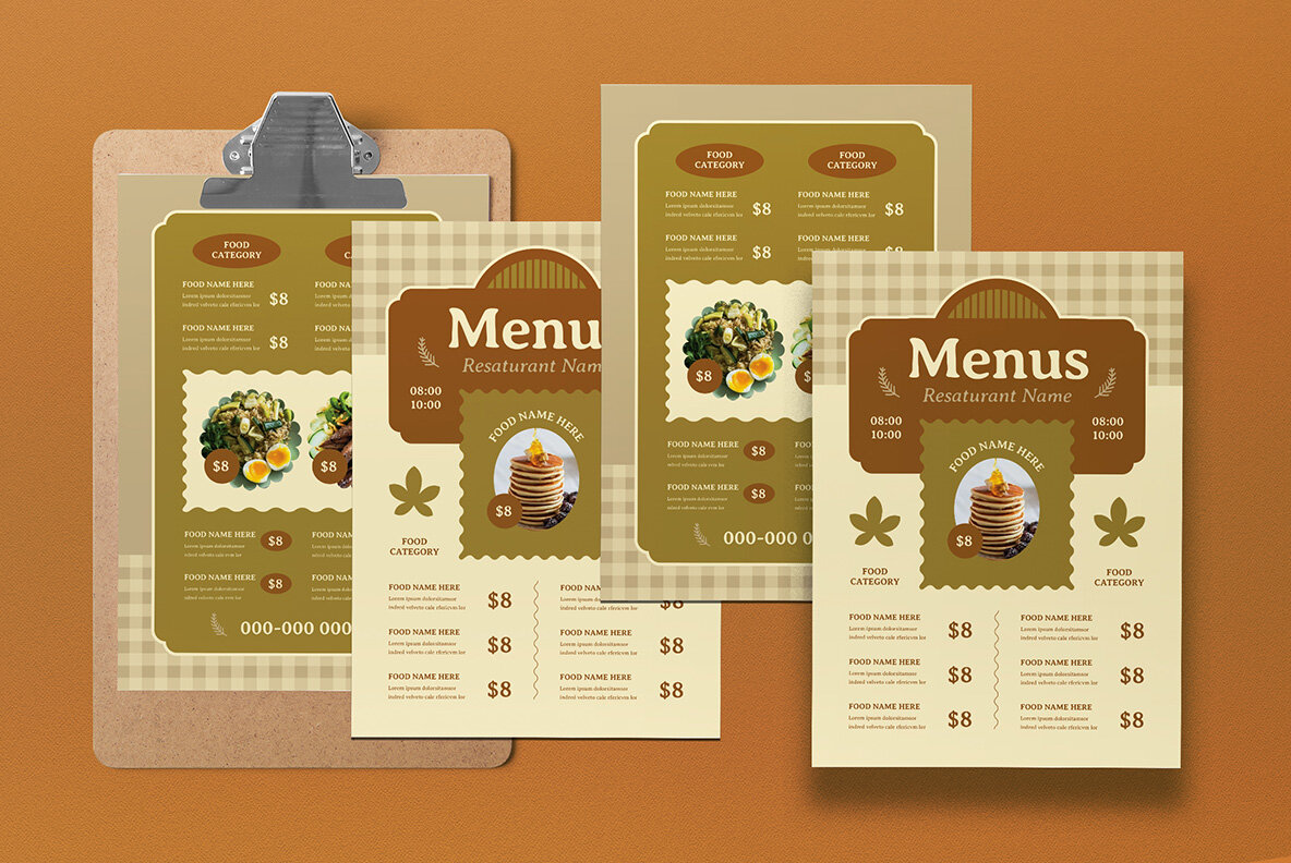 Brown Flat Design Autumn Food Menu 5