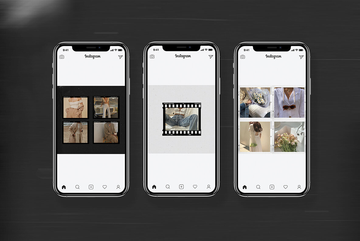 200 Film Frames   Instant Templates 3