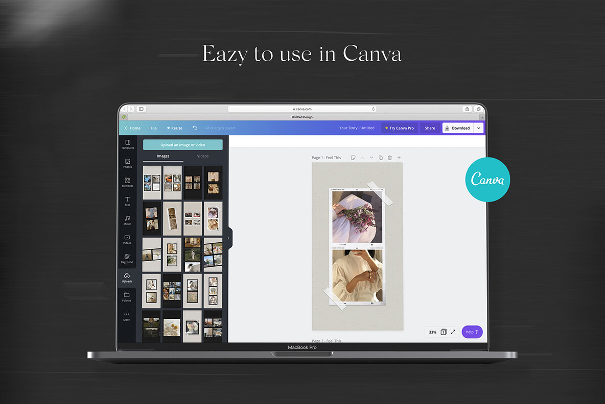 200 Film Frames   Instant Templates 5