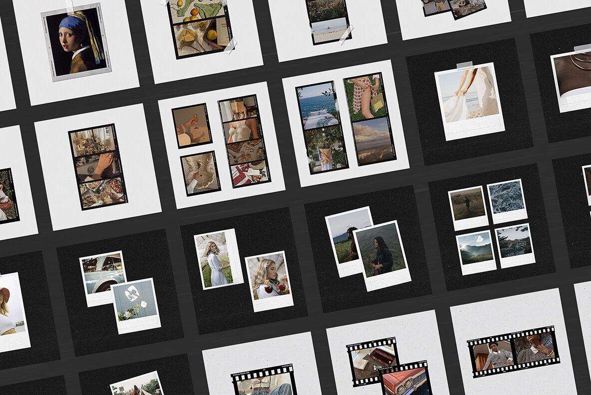 200 Film Frames   Instant Templates 9