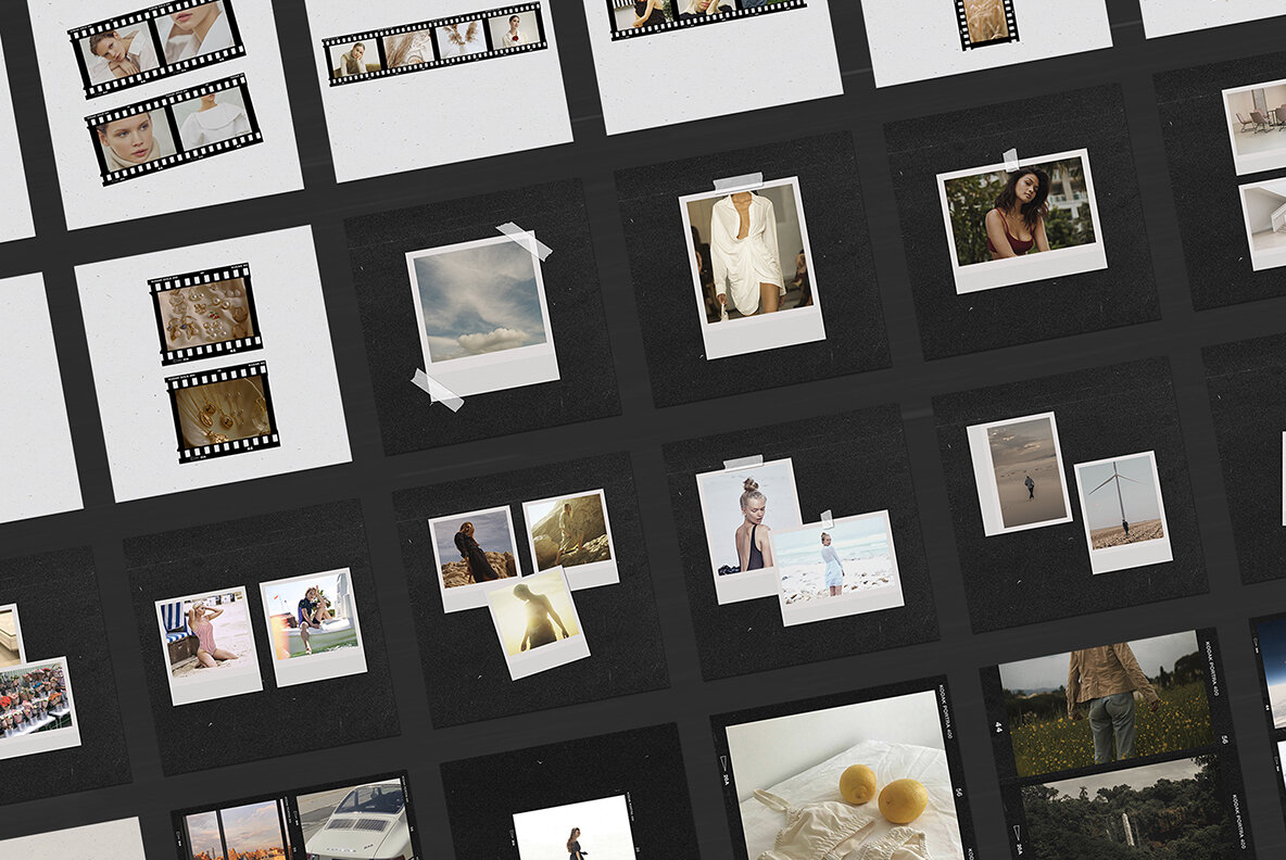 200 Film Frames   Instant Templates 11