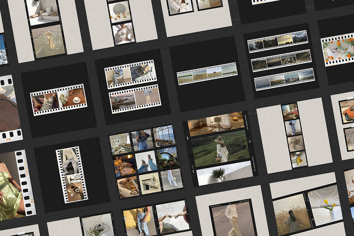 200 Film Frames   Instant Templates 13