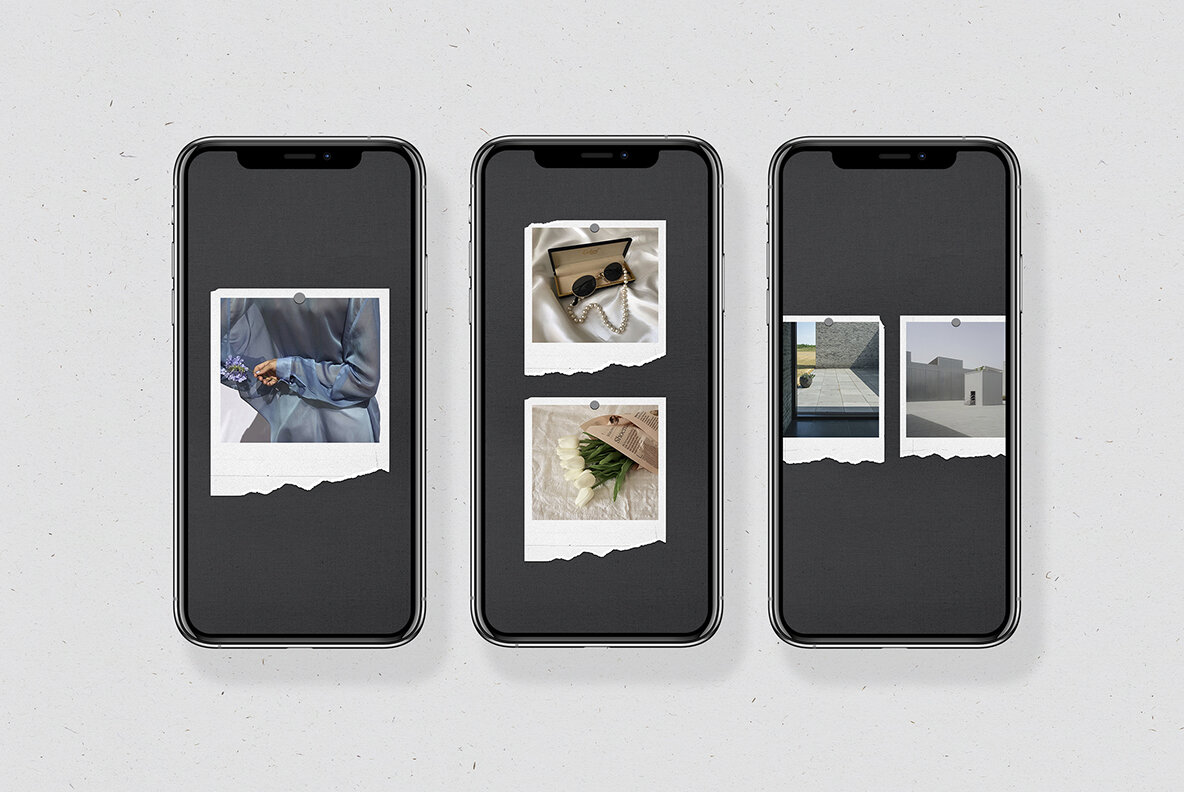 200 Film Frames   Instant Templates 14