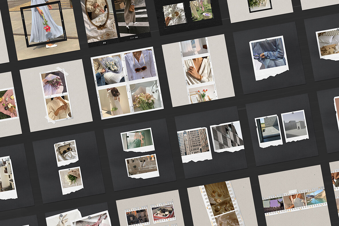 200 Film Frames   Instant Templates 15