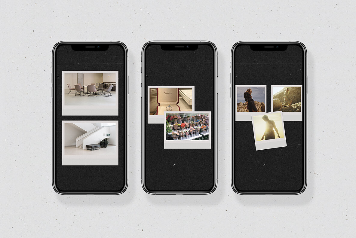 200 Film Frames   Instant Templates 16