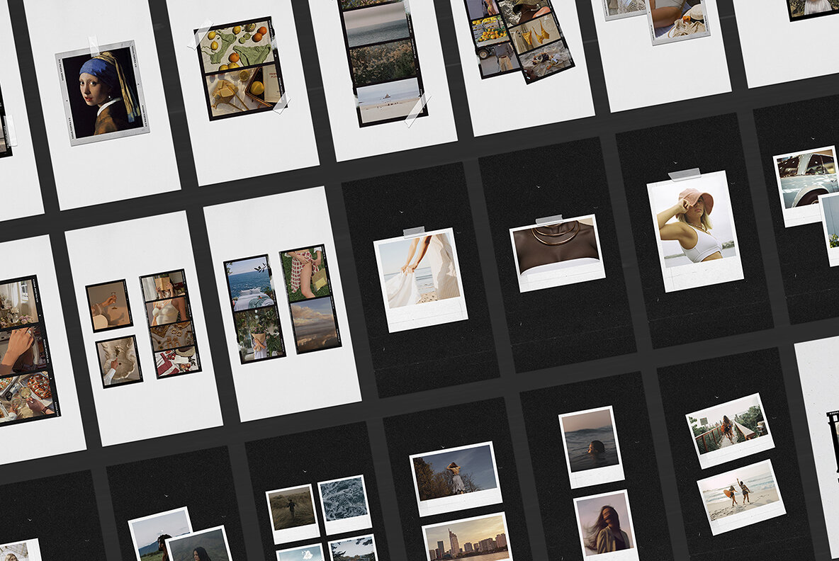 200 Film Frames   Instant Templates 17