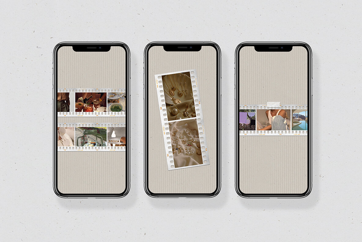 200 Film Frames   Instant Templates 18