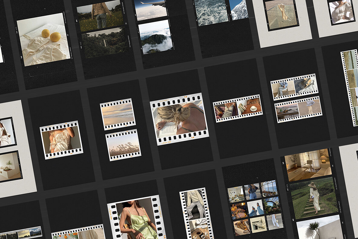 200 Film Frames   Instant Templates 22