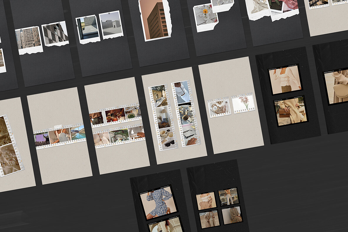 200 Film Frames   Instant Templates 23