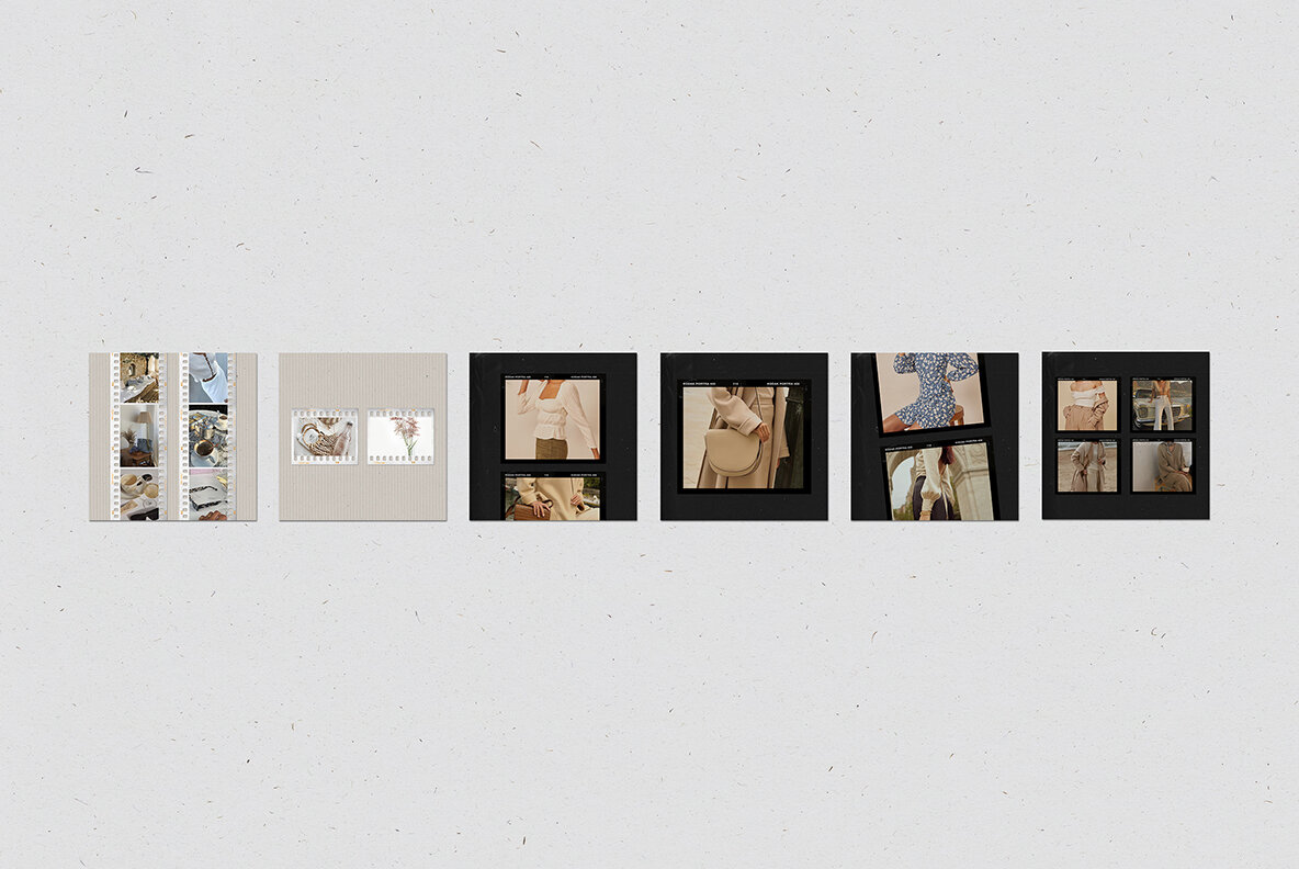 200 Film Frames   Instant Templates 28