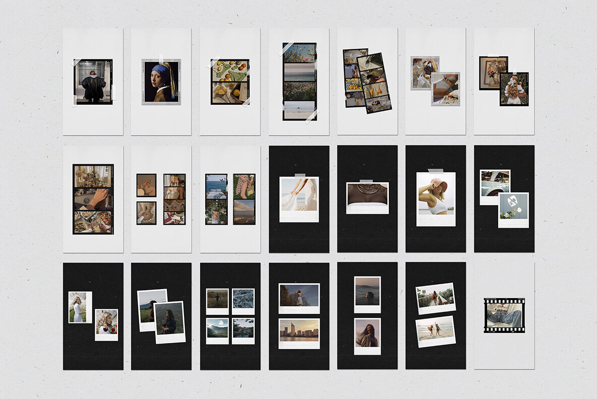 200 Film Frames   Instant Templates 29