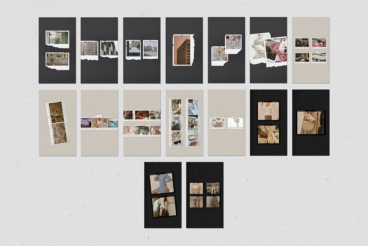 200 Film Frames   Instant Templates 33