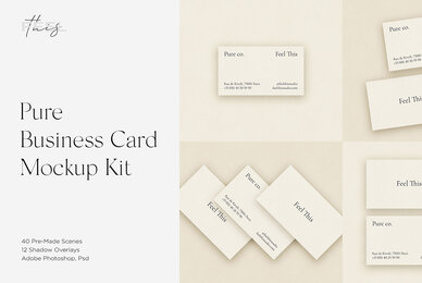 Pure Business Card Mockup Kit
