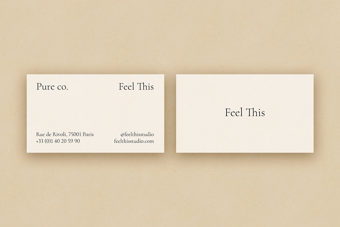 Pure Business Card Mockup Kit 6