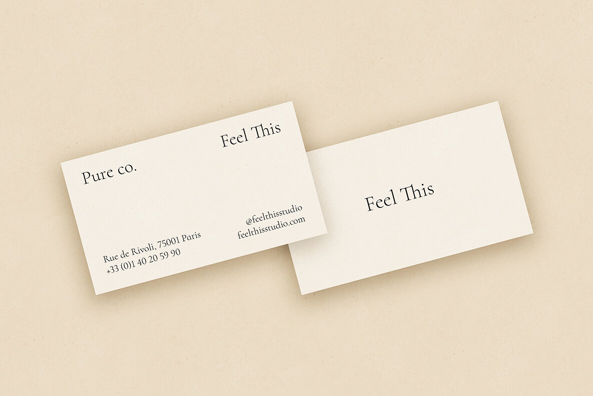 Pure Business Card Mockup Kit 9