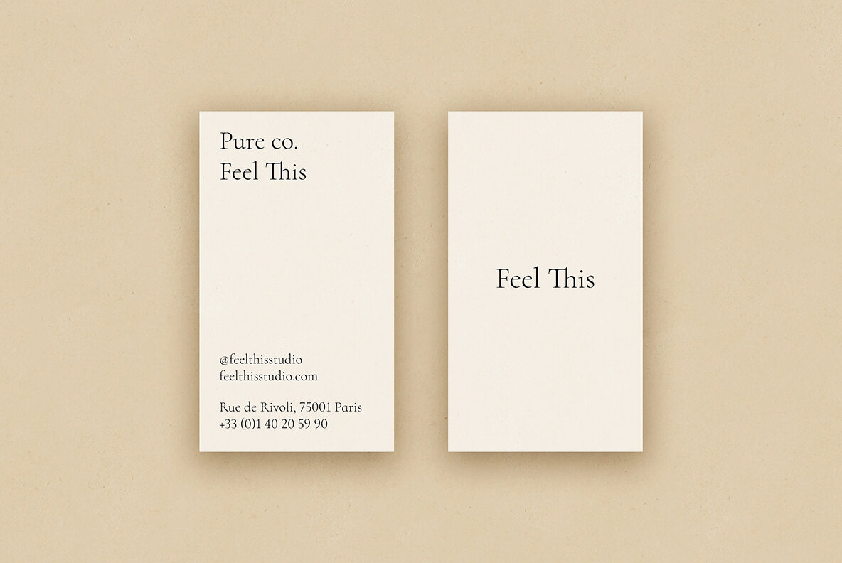 Pure Business Card Mockup Kit 10