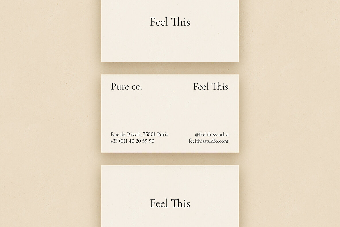 Pure Business Card Mockup Kit 13
