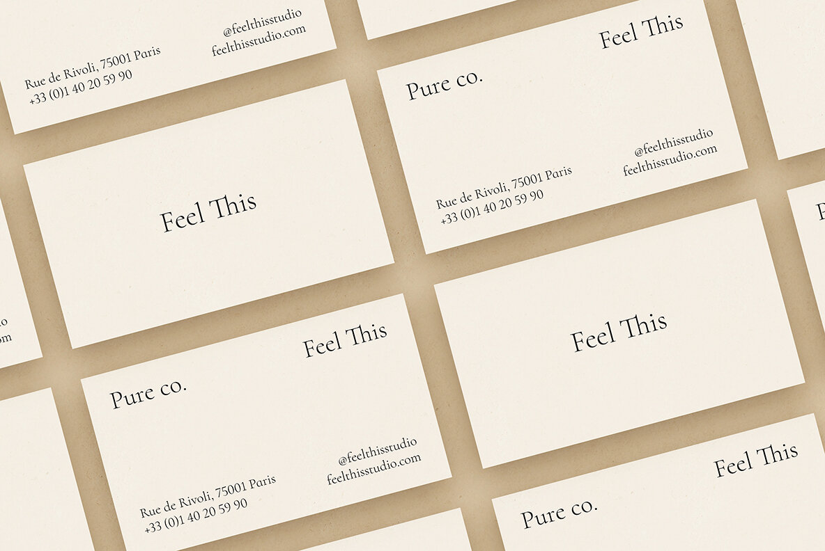 Pure Business Card Mockup Kit 18