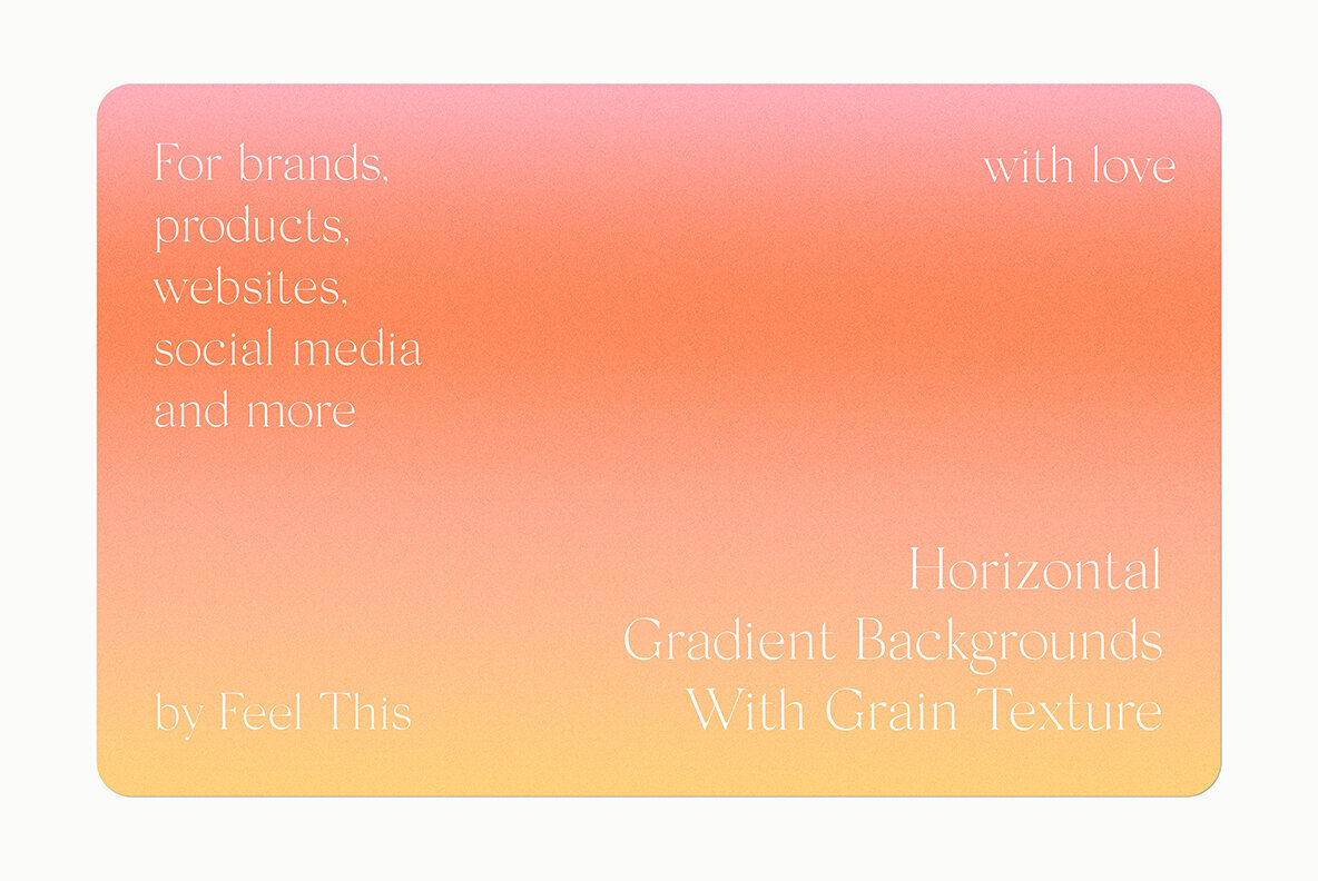 Horizontal Grainy Gradient Textures Backgrounds II 2