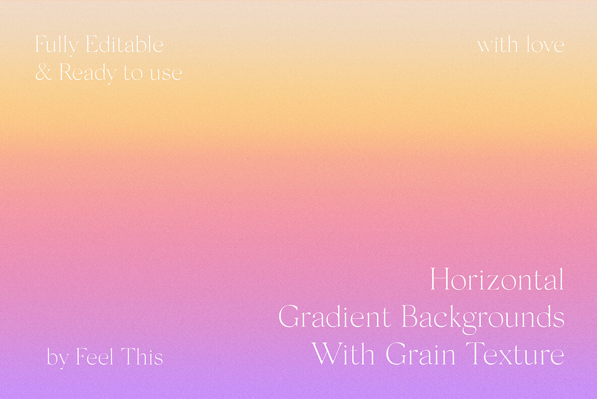 Horizontal Grainy Gradient Textures Backgrounds II 6