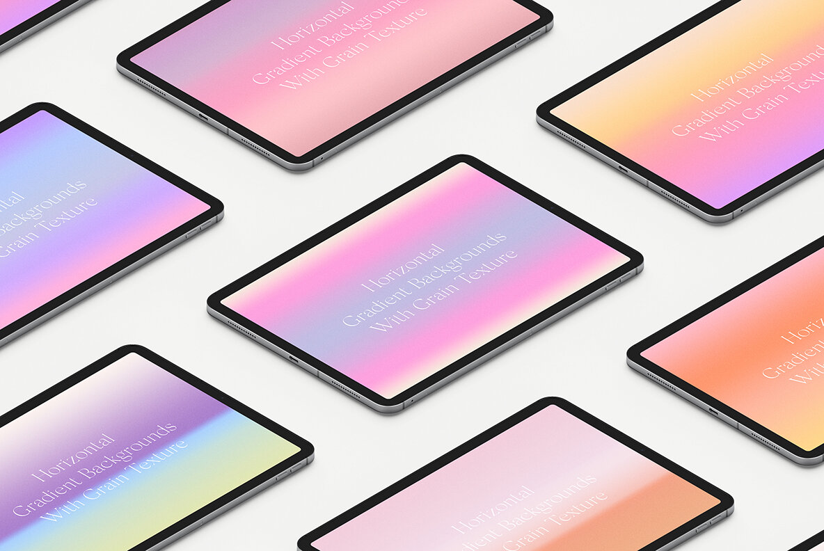 Horizontal Grainy Gradient Textures Backgrounds II 13