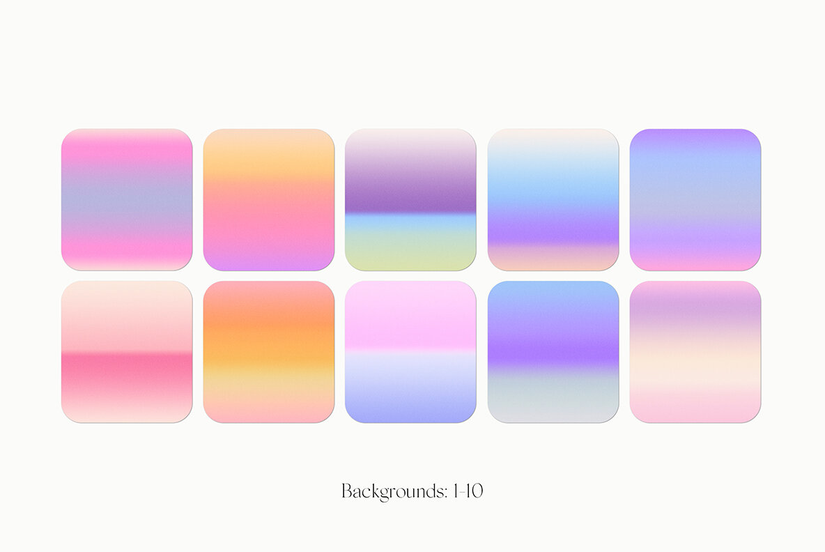 Horizontal Grainy Gradient Textures Backgrounds II 15