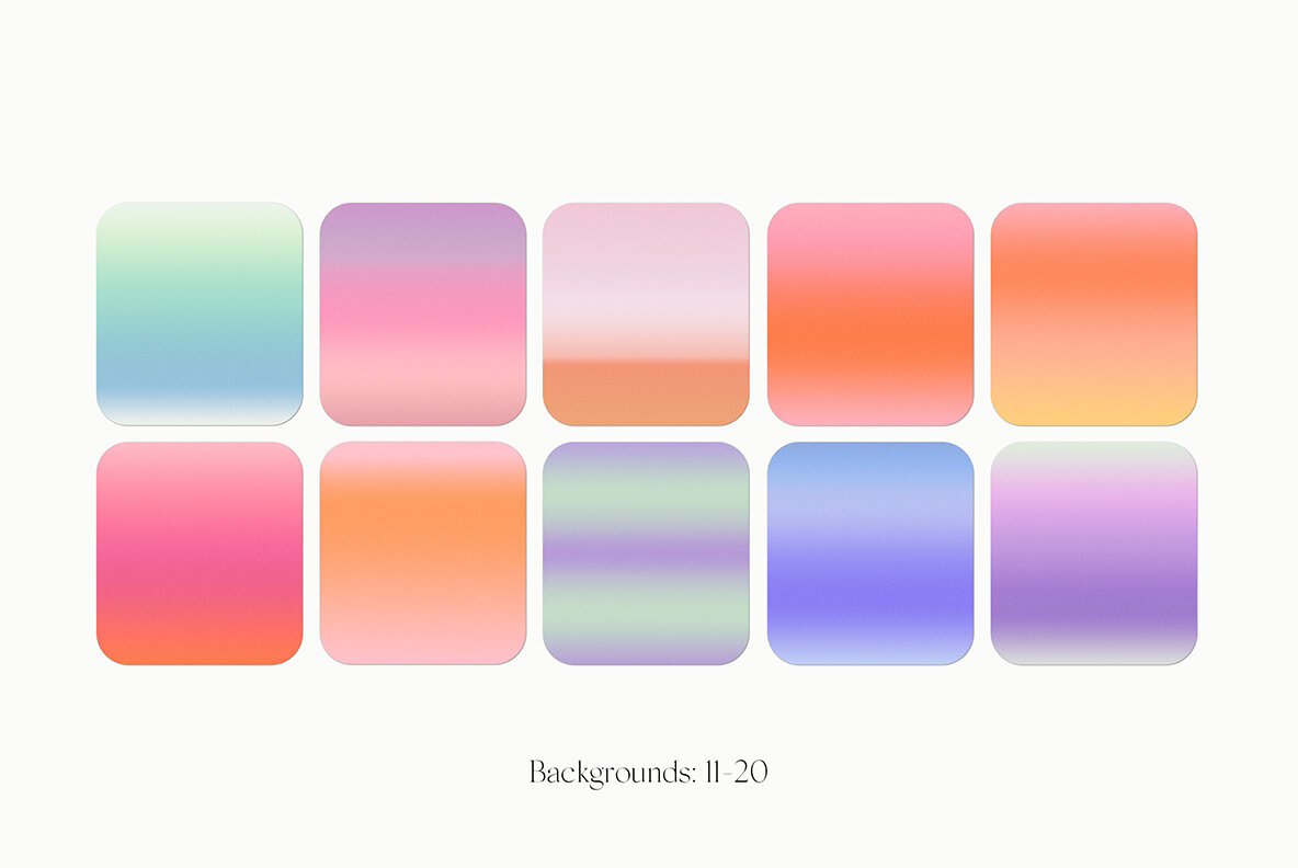 Horizontal Grainy Gradient Textures Backgrounds II 16