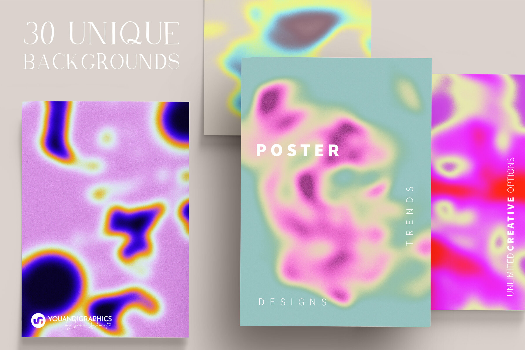 Heatmap Grainy Gradient Backgrounds 7