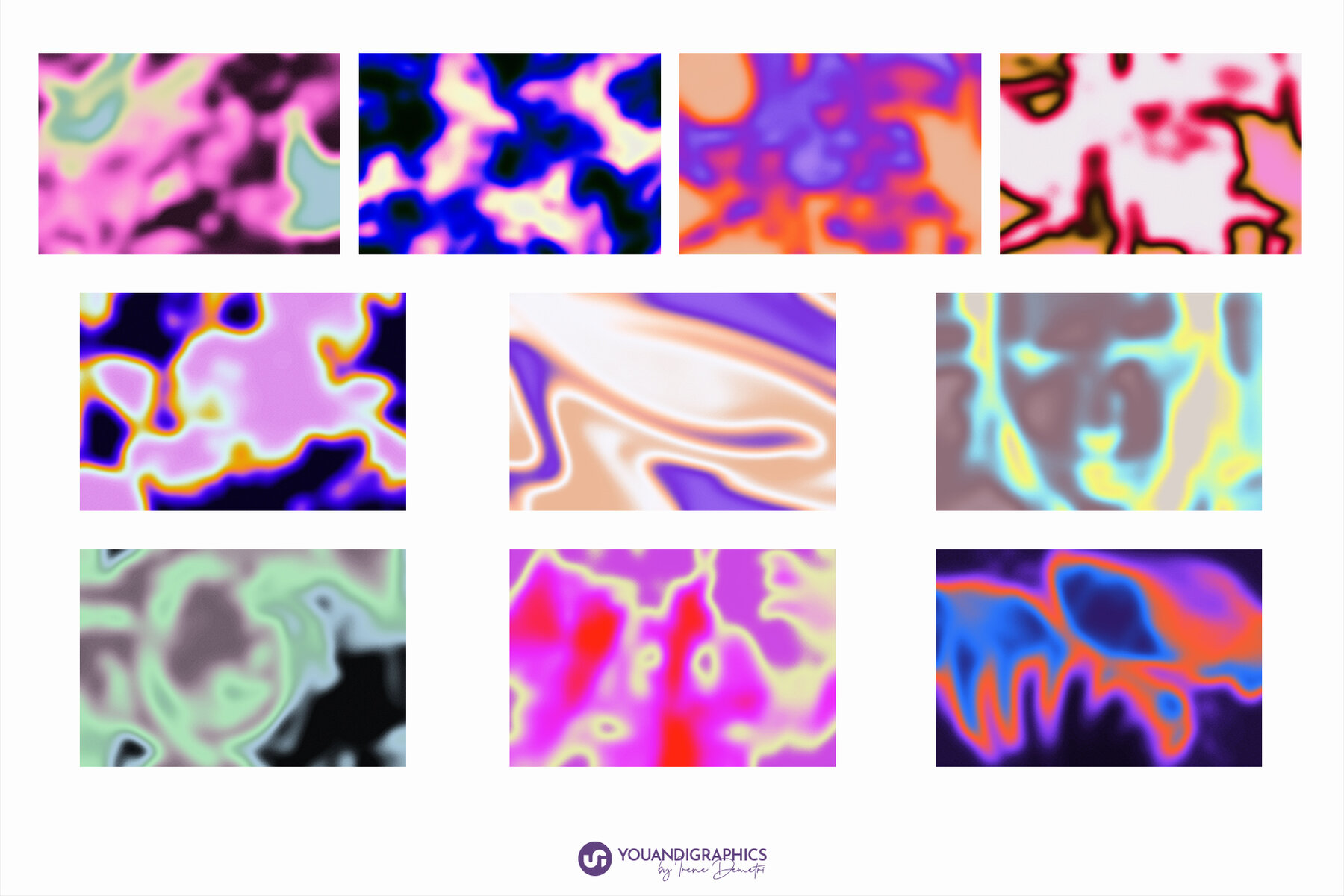 Heatmap Grainy Gradient Backgrounds 13