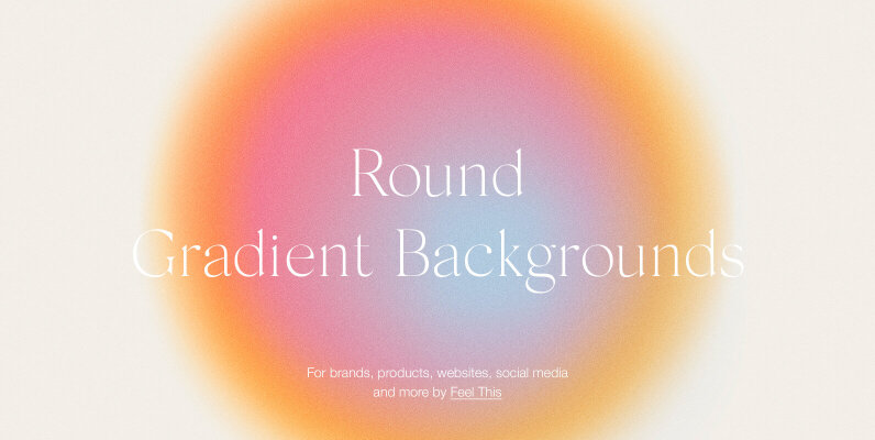 Round Circle Gradient Textures Backgrounds