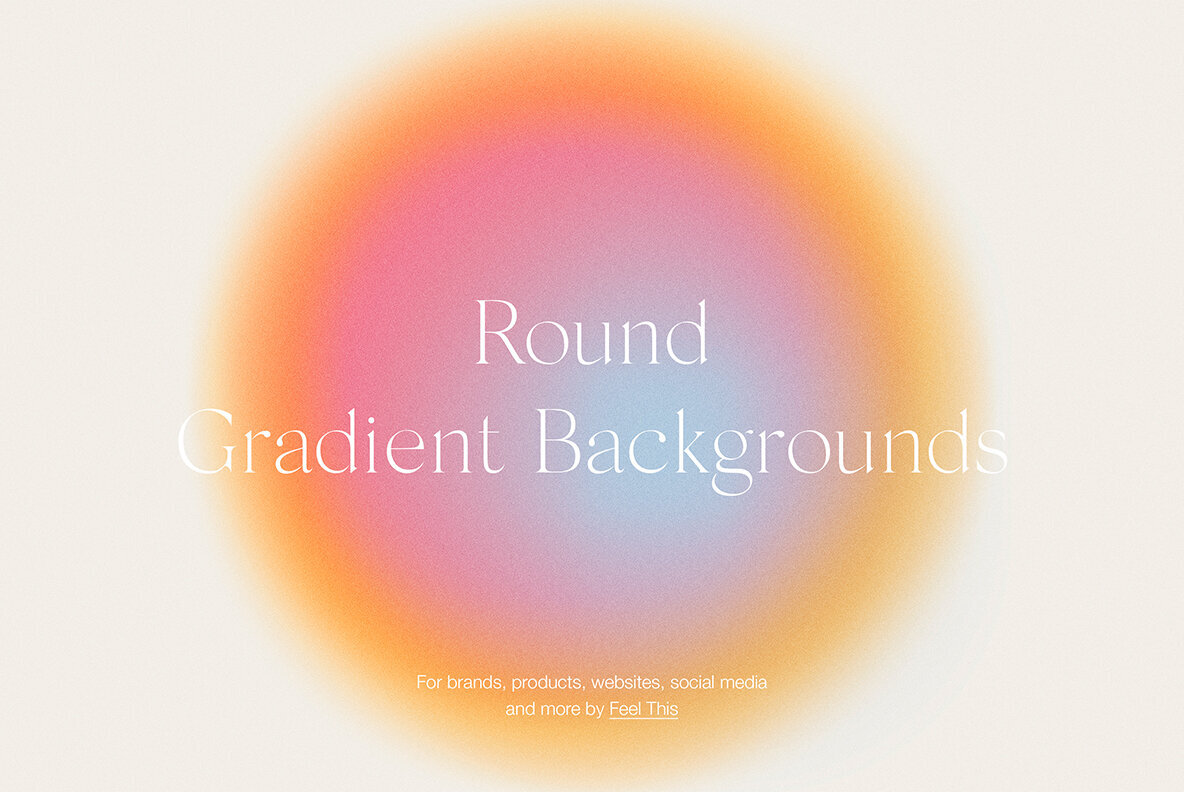 Round Circle Gradient Textures Backgrounds